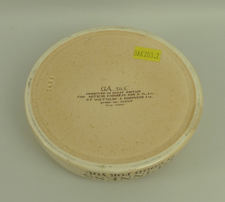 A ceramic advertising ashtray for Guinness, early 20th century, - Image 3 of 3