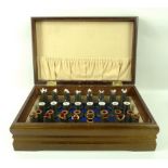 A scratch built chess set, made from Perkins Diesels flanged valve guides,