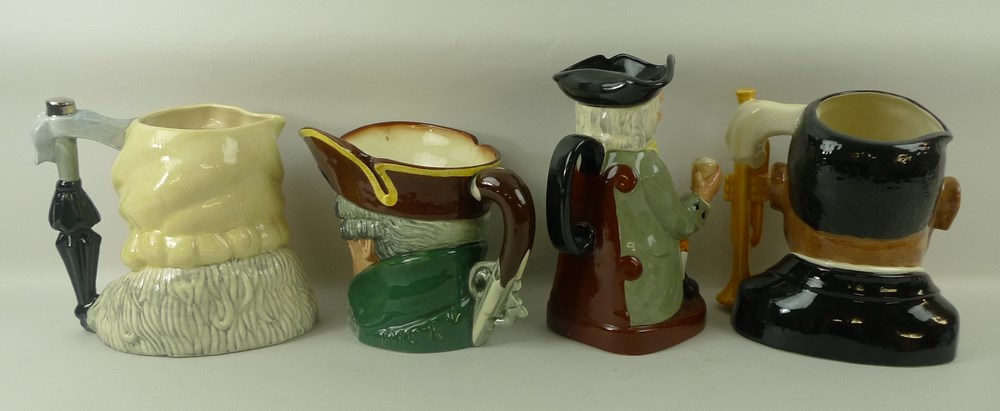 A group of Royal Doulton character jugs comprising 'Dick Turpin', 'Happy John', - Image 2 of 2