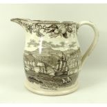 An Armed Forces/Crimea War commemorative pottery jug,