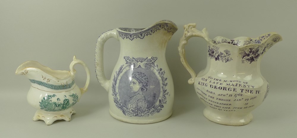 A Staffordshire pottery commemorative jug for Queen Victoria and Prince Albert, circa 1840, - Image 2 of 3