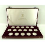 A set of silver commemorative proof coins, The Royal Marriage Commemorative Coin Collection 1981,