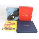 A collection of Maserati and Ferrari volumes comprising 'Maserati - Catalogue Raisonne 1926-1990',