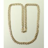 A gentleman's 9ct gold chain, 16.2g total weight.