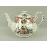 A Royal Albert part tea service in the 'Lady Carlyle' pattern, comprising tea pot, sugar bowl,