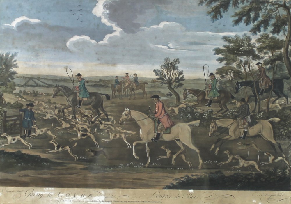 Thomas Burford (1710-1774): 'Foxhunting' after James Seymour, - Image 4 of 10