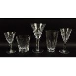 A part suite of Waterford crystal, in the Sheila pattern, comprising eight wine, 16.