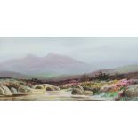 Rubens Southey (Cornish, 20th century ): Dartmoor, a pair of watercolour studies, signed,