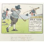 After Charles Crombie (Scottish, cartoonist, 1880-1967): Golfiana, The Rules of Golf,