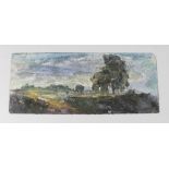 School of John Constable (1776-1837): 'Britford', (Salisbury, Wilts), a sketch of the countryside,