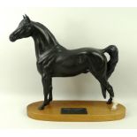 A Beswick equine figurine of 'Morgan Horse, Tarryall Maestro', on a wooden base, 29cm.