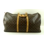 A Louis Vuitton Keepall 60 weekend bag, in monogram coated canvas,