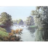 W. R. Mckenzie: 'Scottish River', pastel, signed lower right, 36 by 48cm.