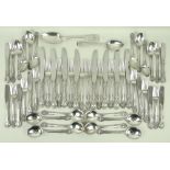 A set of Goreham Sterling silver cutlery in the King Edward pattern, of eight settings,