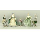 A Royal Doulton figurine of Elegance, HN2284, and another of Fair Lady, HN2193,