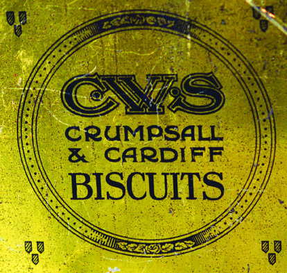 C.W.S. BISCUIT TIN. 6.75 by 4.75 by 1.5ins, multicoloured pictorial scene to lid with C.W.S. letters - Image 2 of 2