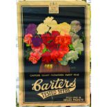 CARTERS SEEDS GARDENING MULTICOLD POSTER. 29 by 19.5ins, CARTERS GIANT FLOWERED SWEET PEAS/