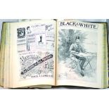 LARGE BLACK & WHITE BOUND VOLUMES. From July 4th to December 26th. NR