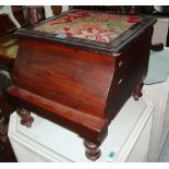 A 19th century mahogany step commode.