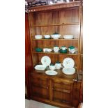 A 20th century Ercol style bookcase with open top section.