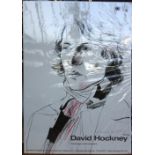 David Hockney, a signed poster 'New Work with a Camera', Zeichnungen und Druckgraphik,