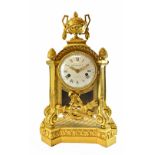 A Louis XVI ormolu striking mantel clock, early 19th century,