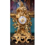 A French ormolu mantel clock of large proportions, circa 1900,