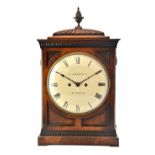 An early Victorian mahogany cased mantel clock,