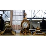 A Louis XIV ormolu mounted and brass inlaid tortoiseshell boulle marquerty bracket clock,