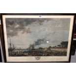 After Joseph Vernet, Le Port de Rochfort; Port de Bayonne, a pair of engravings with hand colouring,