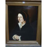 After Jan van Scorel, Portrait of a lady, oil on canvas, 64cm x 51cm.