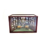 A miniature interior scene, mid 20th century,