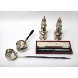 A group of silver and silver mounted wares,