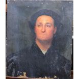 Douglas Stannus Gray (1890-1959), Old man in Elizabethan dress, oil on canvas, 61cm x 51cm.