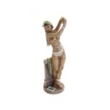 A Dahl Jensen Copenhagen figure, 'The Moroccan Dancer', no.1254, green printed marks, 28.5cm high.