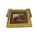 After Jan Steen, a rectangular miniature painting,