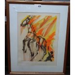 Salvador Dalí (1904-1989), Horse, colour lithograph, signed and numbered 7/200, 41cm x 30cm.