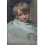 Douglas Stannus Gray (1890-1959), Head of a boy, oil on canvas, unframed, 41cm x 28cm.