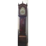 A George III brass mounted mahogany striking longcase clock, Thomas Drew, London, late 18th century,