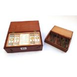 A set of fifty two microscope slides, late 19th century, professionally mounted,