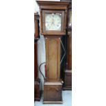 A Welsh thirty day longcase clock, with stepped surmount,