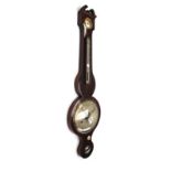 A Victorian mahogany cased wheel barometer by 'Bevan and Weare, Maidenhead',