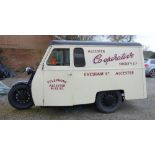 A 1956 Reliant Co-op delivery van, cream, 747cc. Registration: 661 BRE.