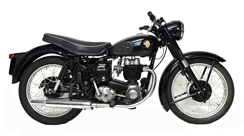 A 1956 BSA C12 250cc, black. Registration: UUY 418. - Image 2 of 4