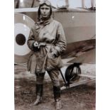 Two framed photographs of aviation interest.