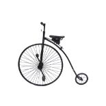 A good copy of a penny farthing bicycle,