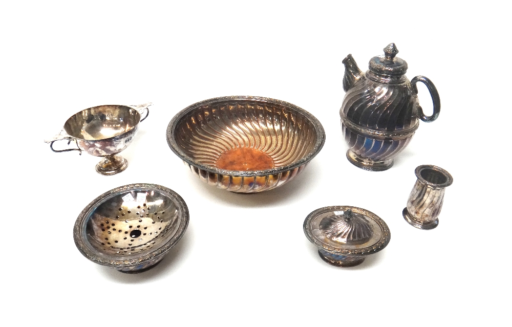 Duchess of Sutherland's Cripples Guild; a collection of silvered copper wares,