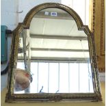 A tortoiseshell and brass Boulle work strut back mirror, early 19th century,