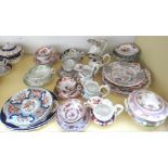 A group of Ridgway porcelain part tea services, second quarter of the 19th century,