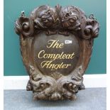 A faux oak shop sign 'The Complete Angler', 19th century,